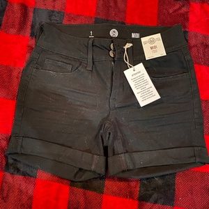 Juniors Black Shorts